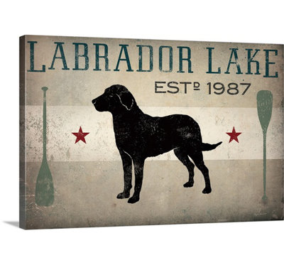 «Labrador Lake» par Ryan Fowler, affiche vintage