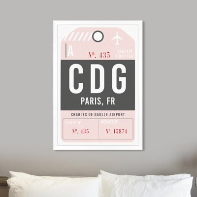" Paris Luggage Tag " by Oliver Gal