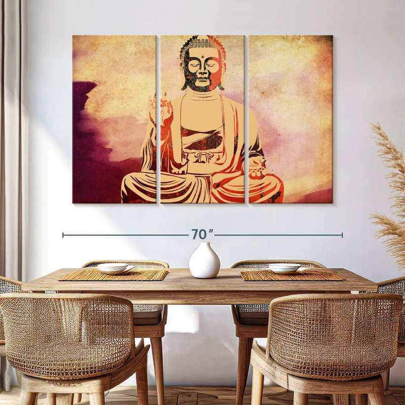 Leisha Warm Buddha, 42" H x 65" W