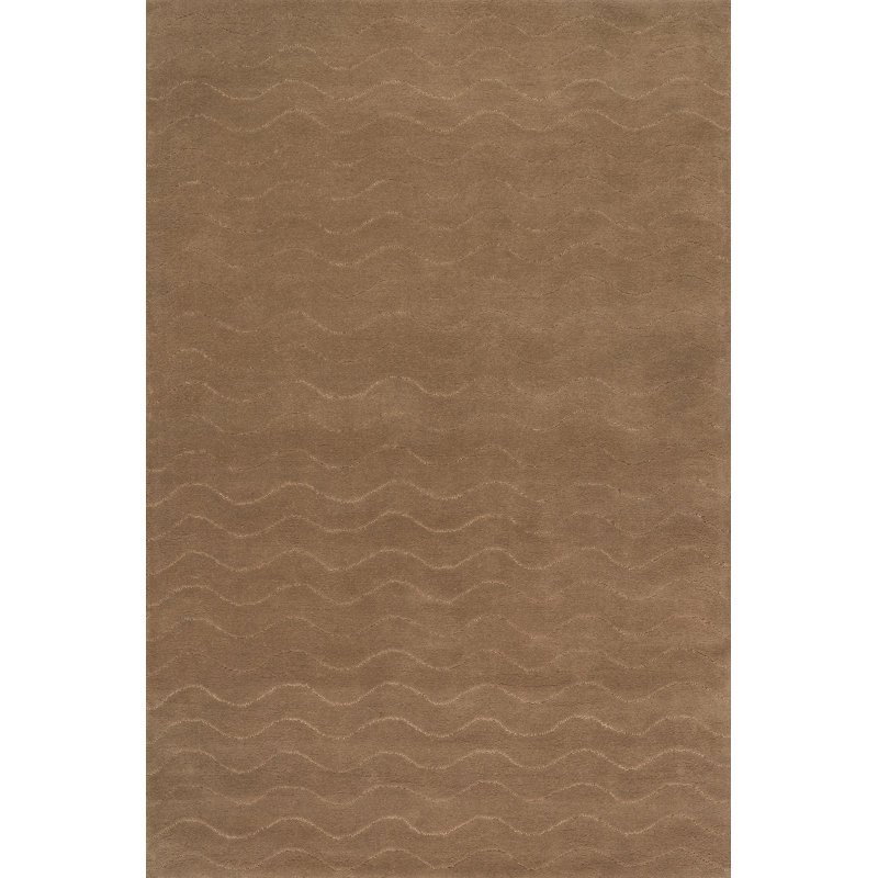 Tapis en laine Gailia, Rectangle 8 pi 6 po x 11 pi 6 po, Brun