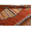 Tapis oriental orange marocain noué à la main 7 x 10