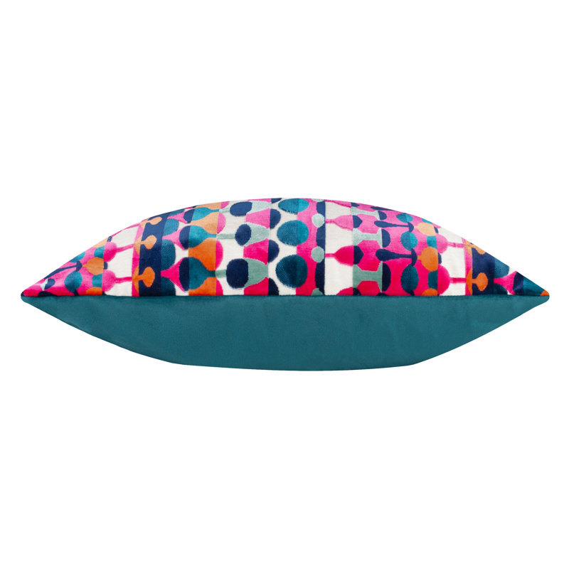 Metro Abstract Rectangular Throw Pillow Cover, Blue/Pink