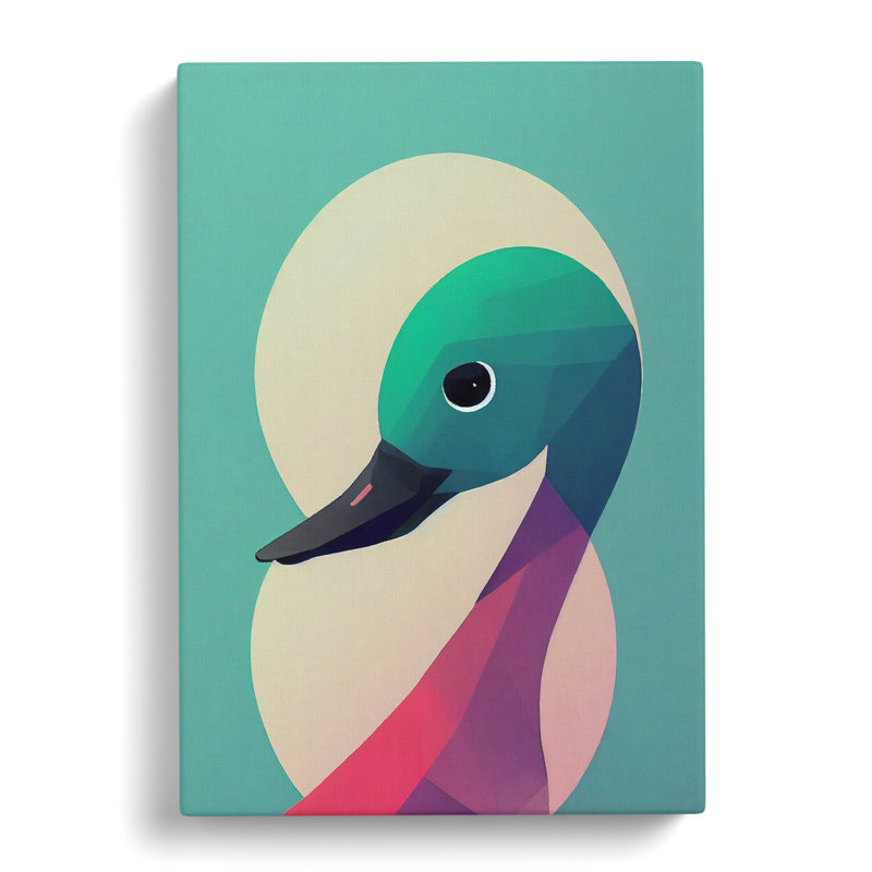 Head Of A Duck - Wrapped Canvas, 76cm H x 50cm W x 3cm D