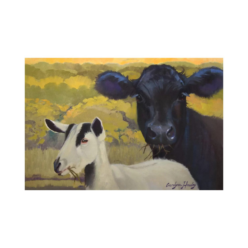 Farm Pals IV by Carolyne Hawley - Wrapped Canvas Painting, 20.32 cm H x 30.48 cm W
