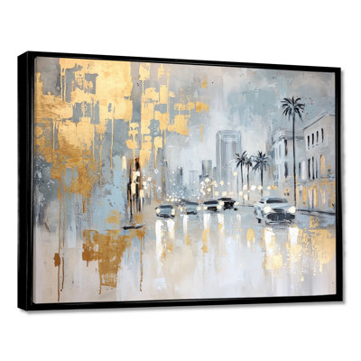 Beverly Hills Rodeo Drive Under Grey Skies - Los Angeles Print Wall Art