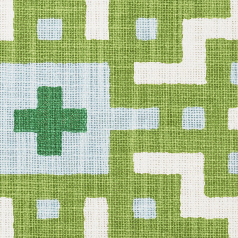 Tissu imprimé palmier, Lagon