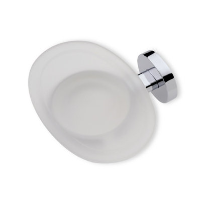 Porte-savon mural en verre Diana
