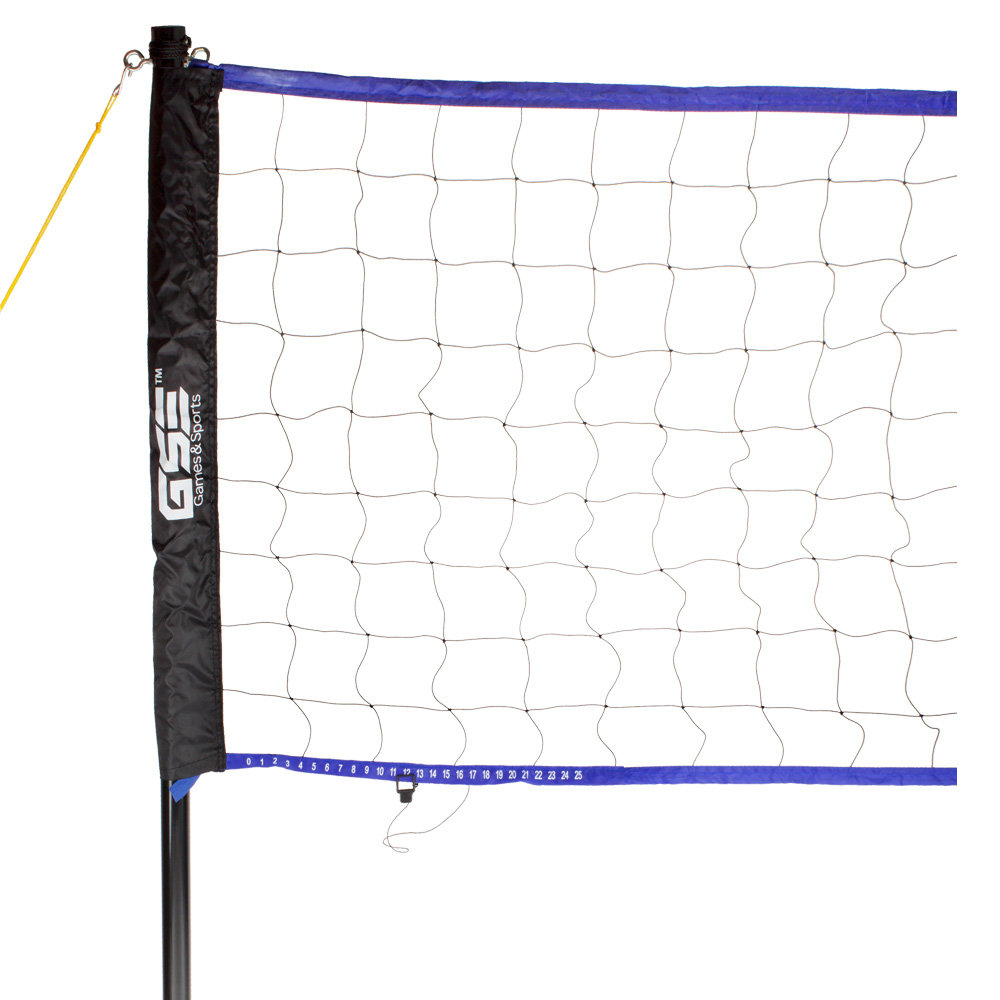 GSE Outdoor Volleyball Complete Set with Volleyball Net System, Volleyball, Pump and Carrying Bag GSE Games & Sports Expert