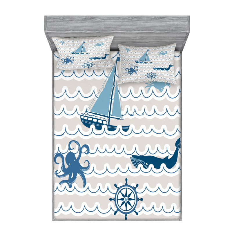 Microfiber Sheet Set, Full Sheet Set with Fitted Sheet