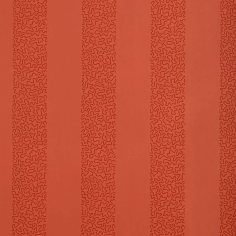 Beekman Stripe Wallpaper, Coral