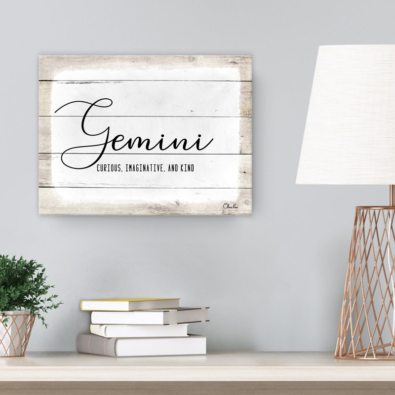 Gemini by Olivia Rose - Wrapped Canvas Print, 12" H x 16" W x 1.5" D