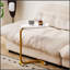 Table d'appoint 2 pièces en forme de C blanche, parfaite pour le canapé et le lit, peu encombrante et élégante
