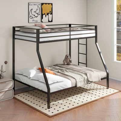 Jarren Black Metal Twin Over Full Bunk Bed