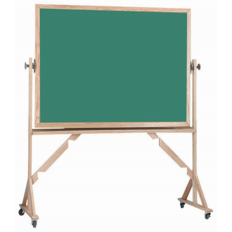 Tableau noir réversible sur pied, Vert, H 3 po x l 4 po