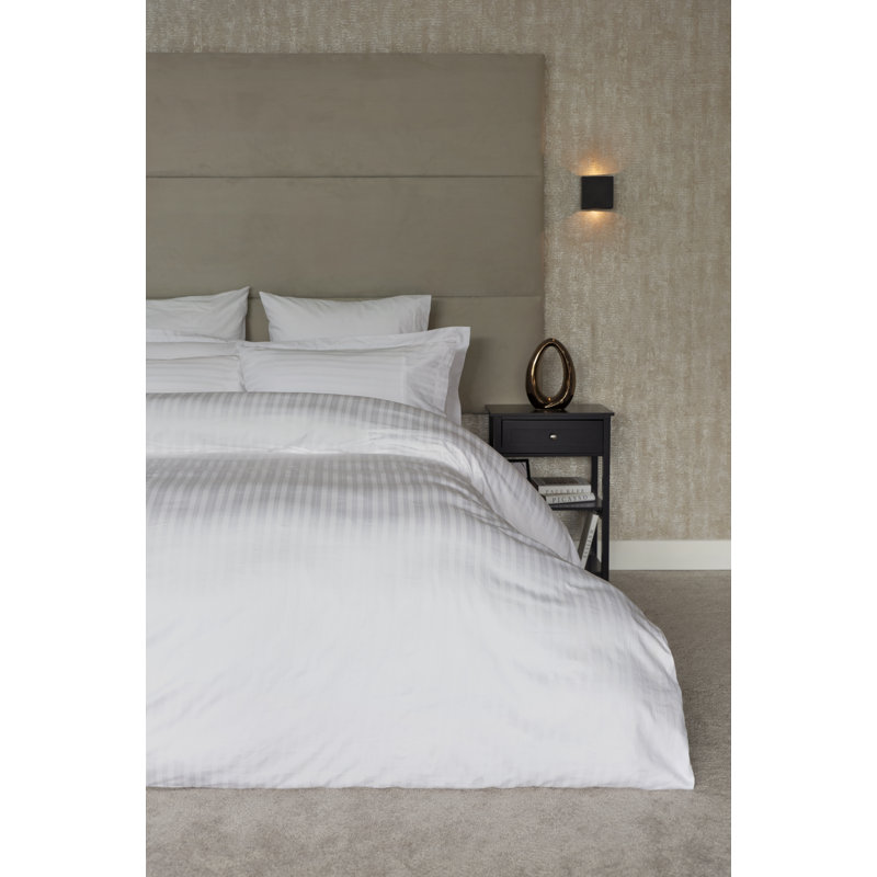 Tribeca Cotton Duvet Cover Set with Pillowcases, Double, White