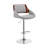 Mid-century Adjustable Height Bar Stool with Arms in Faux Leather and Metal-1929717819-1929717816