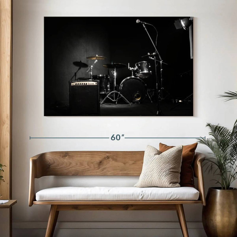 Abarca Dark Musical Instruments, 34" H x 51" W