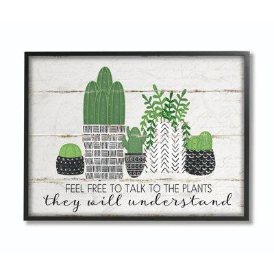 «Feel Free to Talk Cacti Succulents», impression