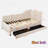 L-shaped Corduroy Daybed With 2 Storage Drawers-1078446832