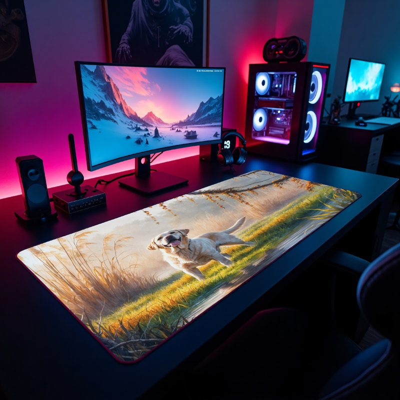 Polyester Desk Pad, 23.6x13.8