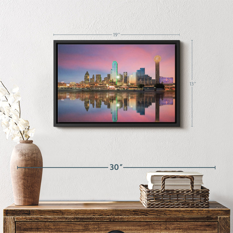 " Amazing Dallas Skyline ", 13" H x 19" W