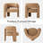 Modern Upholstered Barrel Dining Armchair-568096096