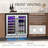 HAVATO Dual Zone 23.4'' 39 Bottle Wine & Beverage Refrigerator