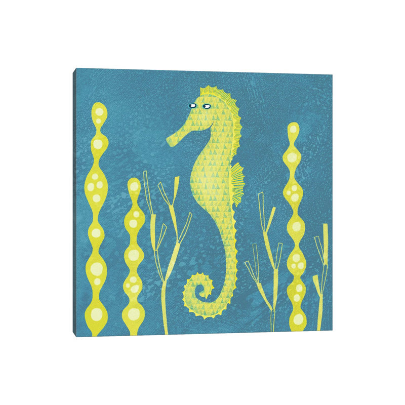 Seahorse by Nic Squirrell - Print on Canvas, Wrapped Canvas, 93.98 cm H x 93.98 cm W x 1.91 cm D