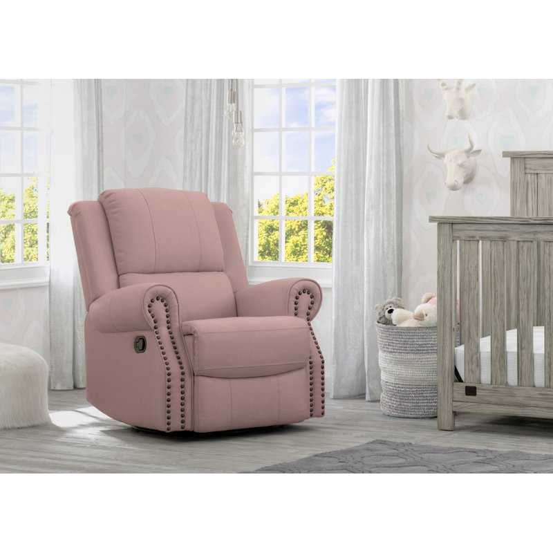 Dylan Reclining Glider, Blush