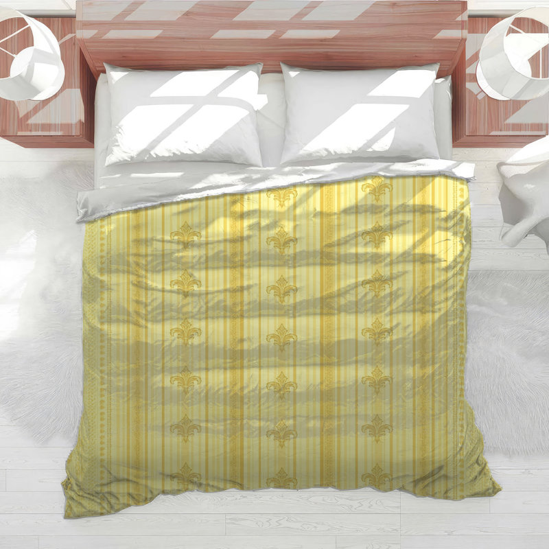 Édredon fleur de lys jaune, Queen