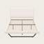 Structure de lit plateforme en cuir PU avec pieds trapézoïdaux Wave-1923291261-1923291263