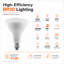 Ampoule DEL Euri Lighting BR30, 9 W, 810 lm, équivalent 65 W, 4 000 K, culot E26, dimmable, CEC/JA8, UL-136846391
