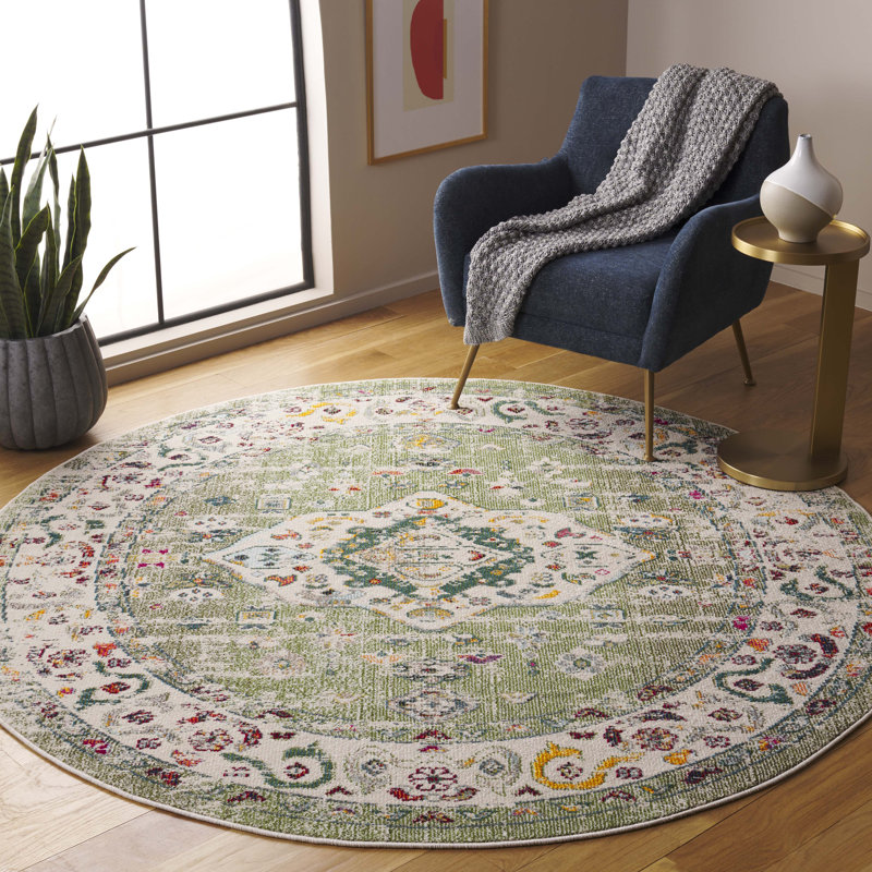 Oriental Area Rug, Round 201 cm