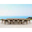 Outdoor 13 - Piece Teak Dining Set with Cushions-464677125