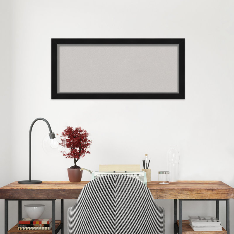Petit, 15 po x 33 po, Noir / argent