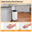 8 Gallon Kitchen Trash Can, Stainless Steel Step Bin with Soft-Close Lid & Removable Bucket