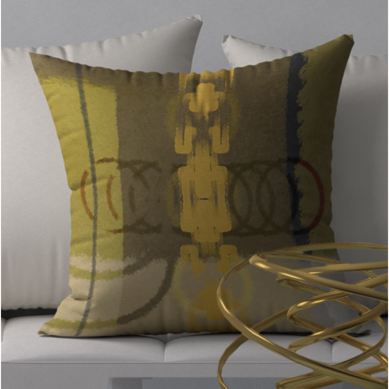  Housse et insert de coussin décoratif carré sain Finesse, 18 po x 18 po