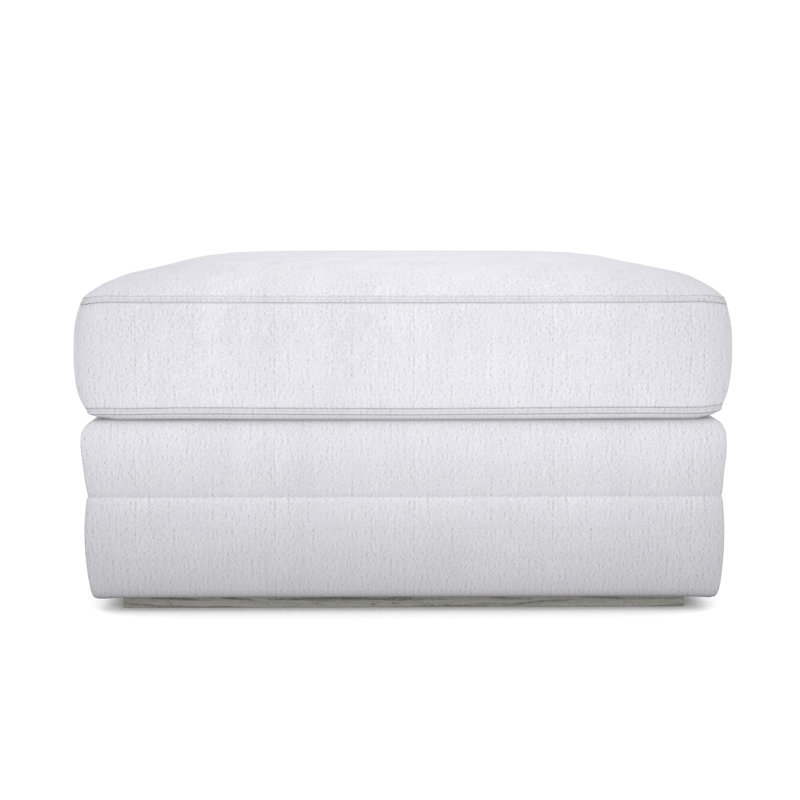 Boyden Ottoman, Navada Snow, Dove Gray