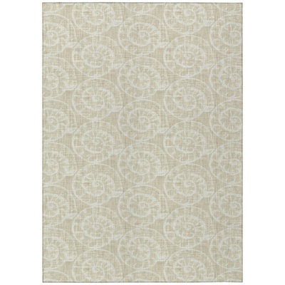 Washable Geometric Indoor / Outdoor Rug