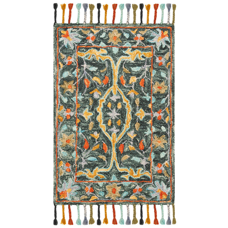 Vahakn Hand Tufted Wool Oriental Rug, Rectangle 2' x 3'