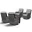 Ensemble de chaises berçantes pivotantes avec coussins Bonia (ensemble de 4)-758648969