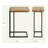 Luka Oak Wood Side Table Small