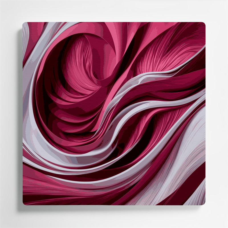 «Biomorphic Abstraction 70», art mural en métal rouge