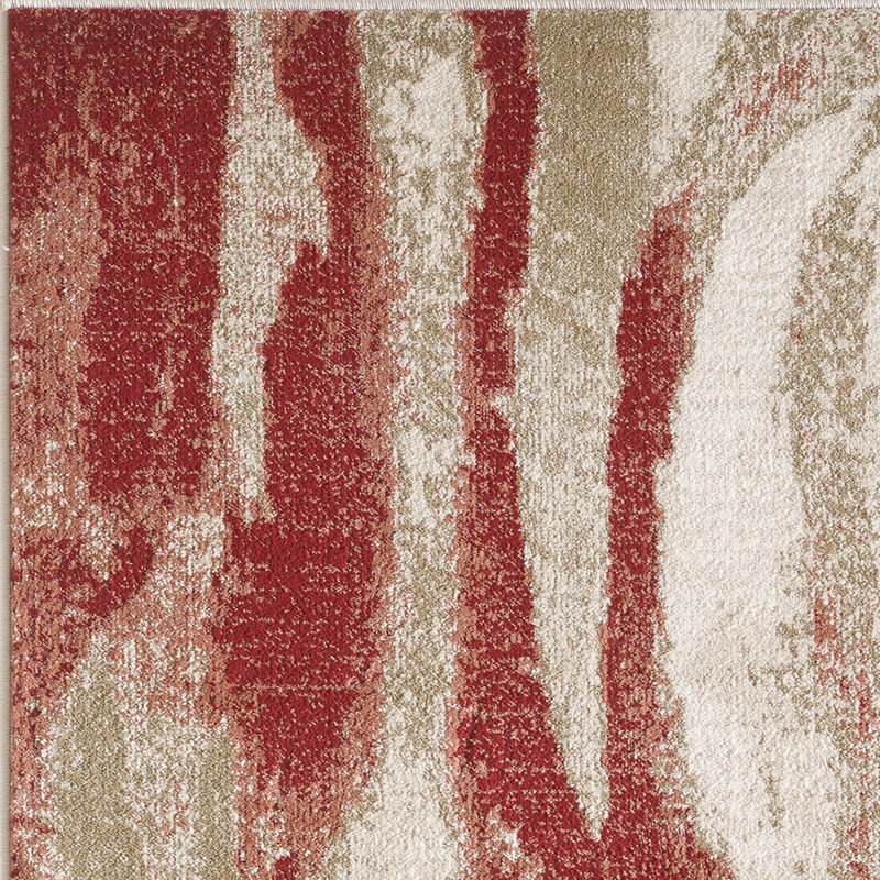 Kohsuke Area Rug, Rectangle 7'10" x 9'10", Ivory/Brown