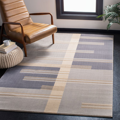 Debden Geometric Hand Woven Area Rug