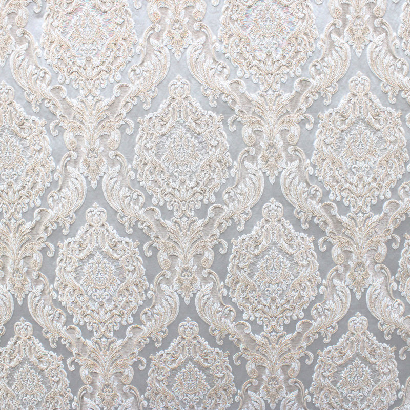 Damask Jacquard | Varley Fabric, Silver