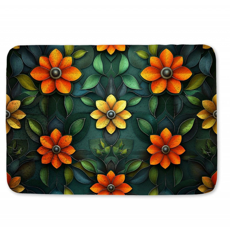 Ciley Microfiber / Microsuede Non-Slip Bath Mat, 17" W x 24" L