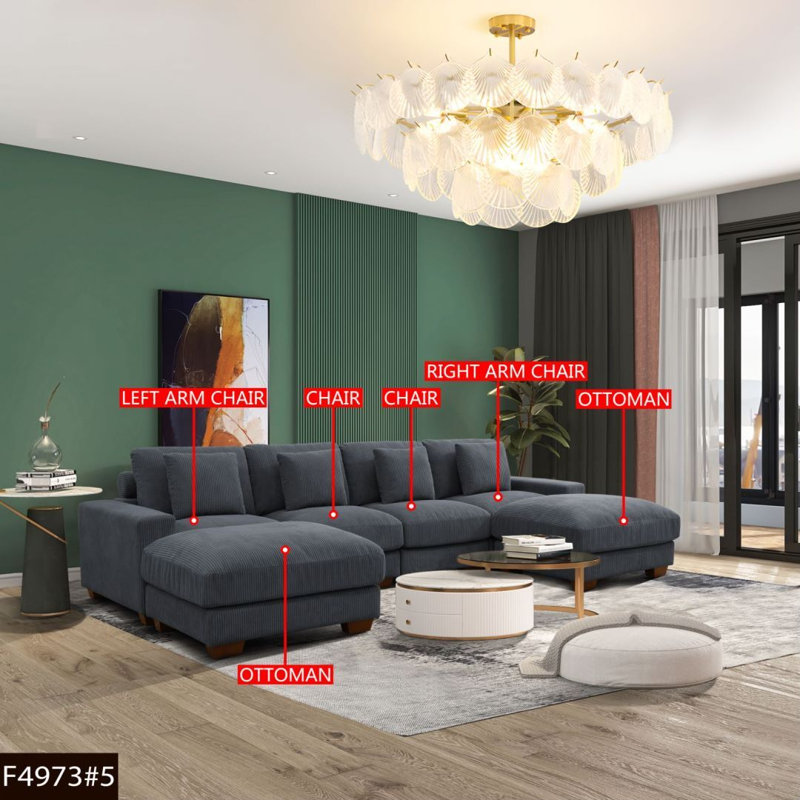 Sonceria 36'' Corduroy Settee