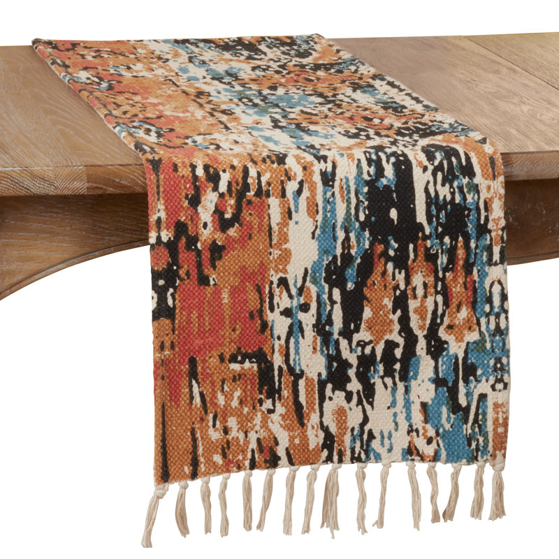 Hafner Abstract 100% Cotton Table Runner
