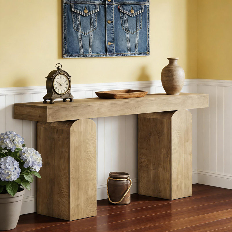 Side Table,Console Table,Entryway Table, Natural